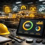 Optimasi OEE six losses di lantai produksi melalui pemantauan kinerja mesin, analisis downtime, dan pengendalian kehilangan utama tanpa kehadiran manusia.