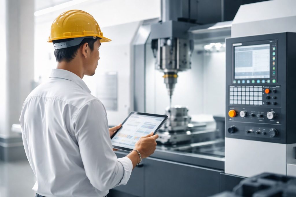 Otomasi workshop CNC untuk mengurangi downtime mesin dan meningkatkan efisiensi operasional workshop manufaktur