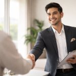 Trust agen properti terlihat dari proses konsultasi profesional antara agen dan klien saat membangun kepercayaan dalam transaksi properti
